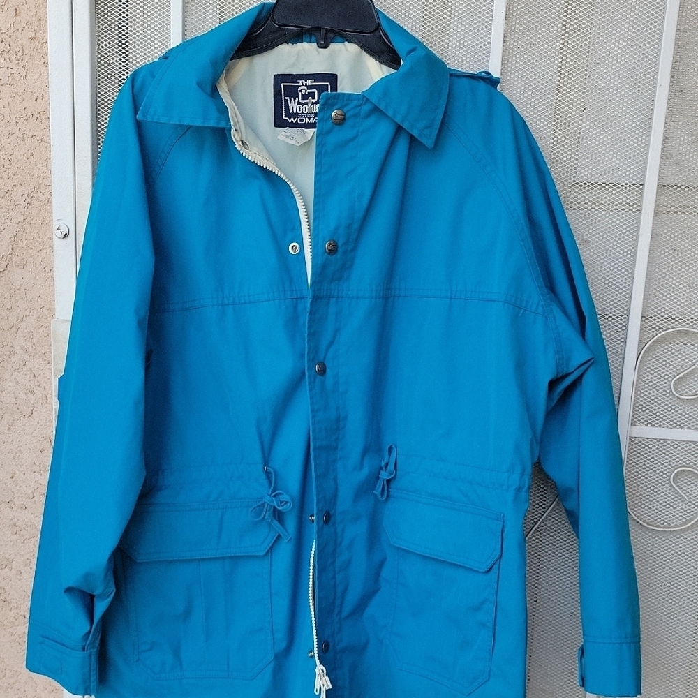 VINTAGE Woolrich Women Blue Jacket size XL